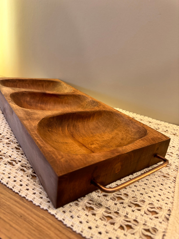 اردو خوری چوبی سه خانه