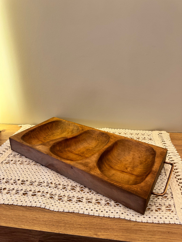 اردو خوری چوبی سه خانه